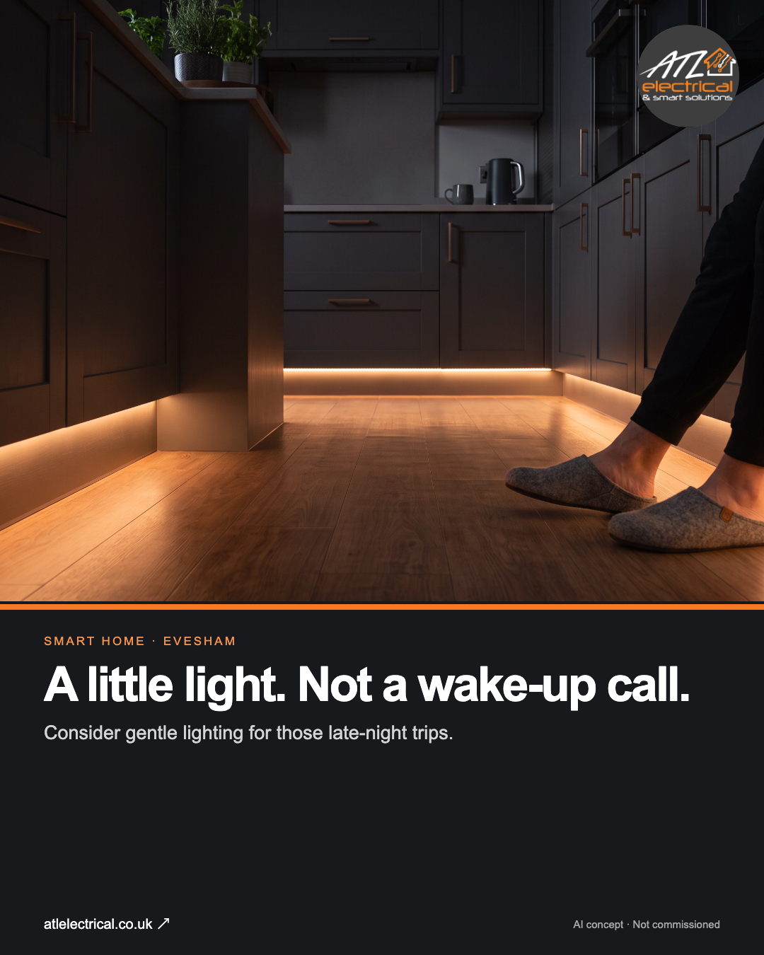 A little light. Not a wake-up call.